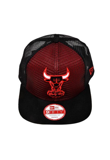 BONÉ ABA RETA NEW ERA SNAPBACK 9FIFTY CHICAGO BULLS MESHED UP – The Point