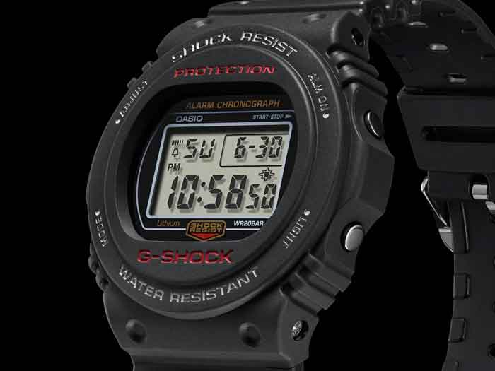 RELÓGIO G-SHOCK DIGITAL DW-5750E-1DR MODULE 3229 PRETO – The Point