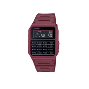 RELÓGIO CASIO DATA BANK CALCULADORA CA-53WF-4BDF BORDÔ