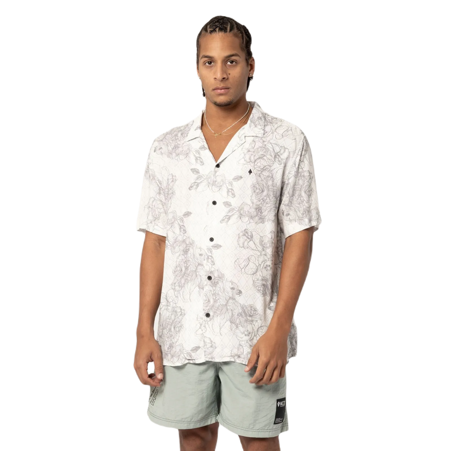 pas de calais ホワイト 半袖シャツ Camisa Hellen Off White Cache - Off White