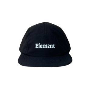 BONÉ ELEMENT SIGNATURE FIVE PANEL ABA RETA FLEXÍVEL STRAPBACK PRETO